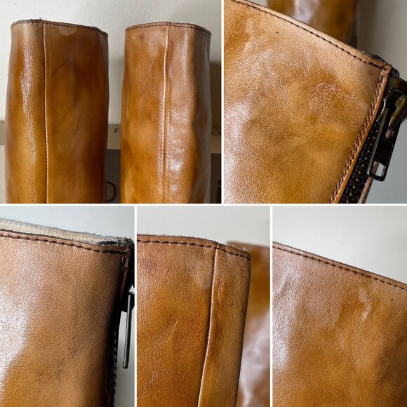BED STU Tess Windsor Tan Leather Riding Boots BedStu Size 7 - Picture 8 of 16